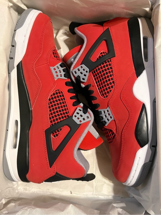 Jordan Other - Brand New Red Jordan Retro Basketball Sneakers with Black & Gray Accents